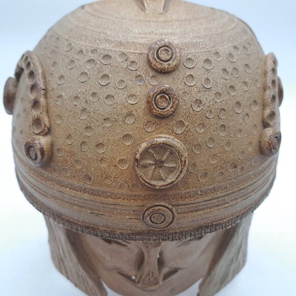 Ceramic Tribal Wall Mask by Raylin - Picture 7 of 10